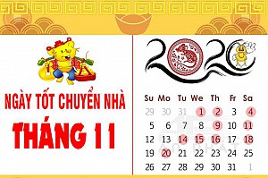 Ngày tốt chuyển nhà, chuyển văn phòng tháng 11 năm 2020
